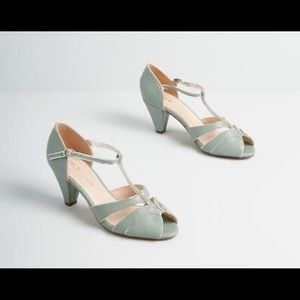 Why Certainly T-strap heels from ModCloth - Mint
